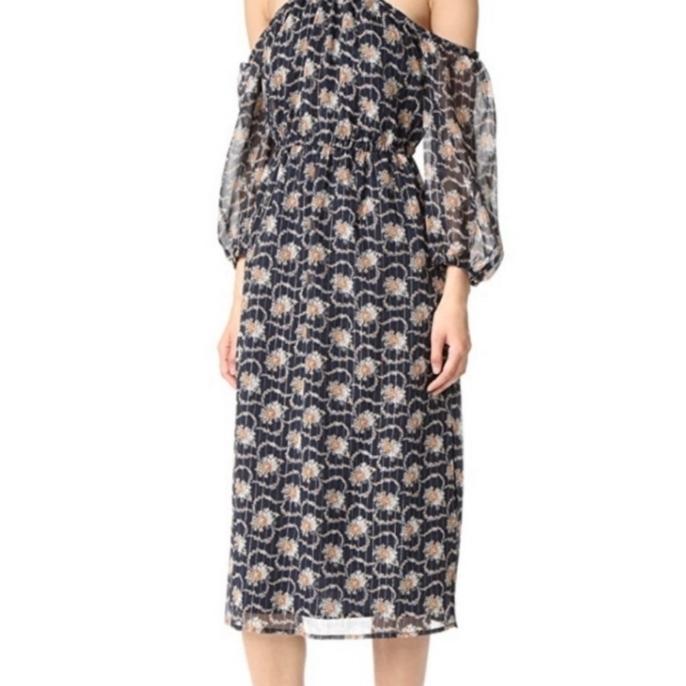 Club Monaco Floral Off-Shoulder Dress